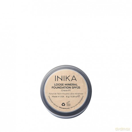 INIKA Organic Loose mineral powder makeup SPF 25 (Loose Mineral Foundation) 8 g - Shade: Grace dla kobiety