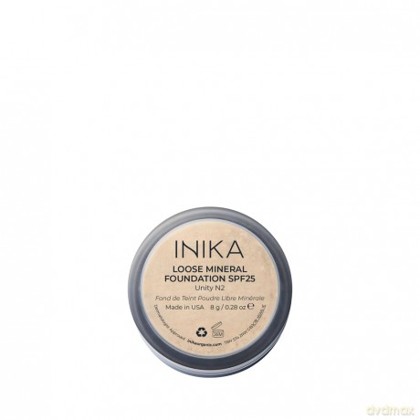 INIKA Organic Loose mineral powder makeup SPF 25 (Loose Mineral Foundation) 8 g - Shade: Unity dla kobiety