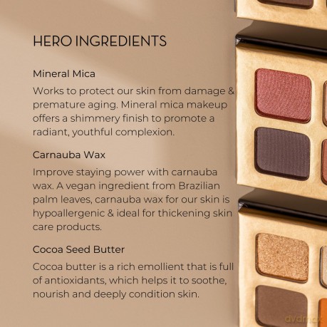 INIKA Organic Eyeshadow palette (Eyeshadow Quad) 8 g - Shade: Sunset dla kobiety
