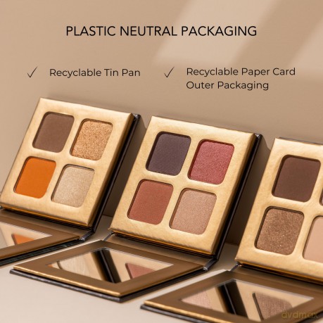 INIKA Organic Eyeshadow palette (Eyeshadow Quad) 8 g - Shade: Wind dla kobiety