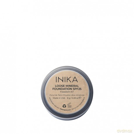 INIKA Organic Loose mineral powder makeup SPF 25 (Loose Mineral Foundation) 8 g - Shade: Freedom dla kobiety