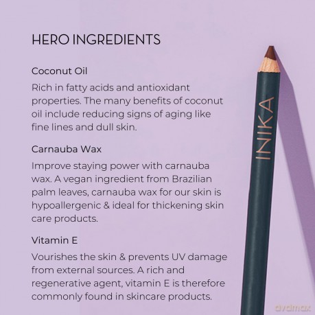 INIKA Organic Eye pencil (Eye Pencil) 1.1 g - Shade: Black dla kobiety