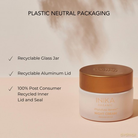 INIKA Organic Night cream with resveratrol Phytofuse Renew (Resveratrol Night Cream) 50 ml dla kobiety
