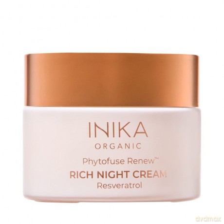 INIKA Organic Nourishing night cream with resveratrol Phytofuse Renew (Rich Resveratrol Night Cream) 50 ml dla kobiety