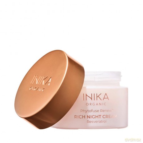 INIKA Organic Nourishing night cream with resveratrol Phytofuse Renew (Rich Resveratrol Night Cream) 50 ml dla kobiety