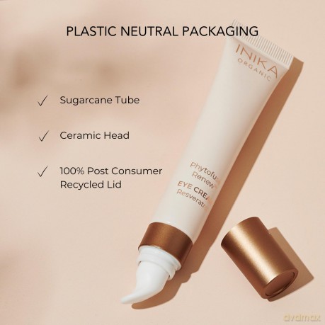 INIKA Organic Eye cream with resveratrol Phytofuse Renew (Resveratrol Eye Cream) 15 ml dla kobiety