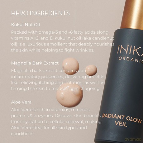 INIKA Organic Multifunctional brightening foundation (Radiant Glow Veil) 30 ml dla kobiety