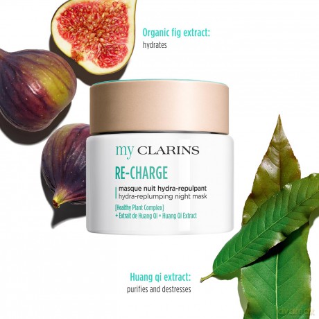 Clarins Detoxifying and hydrating night mask My Clarins Re Charge (Hydra-Replump Night Mask) 50 ml dla kobiety