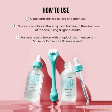 Hairburst Microneedling Derma Scalp Roller to promote hair growth (Microneedling Derma Scalp Roller) unisex