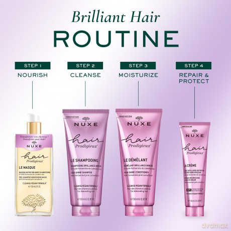 Nuxe Prodigieux Hair Shine Shampoo (High Shine Shampoo) - Shade: 400 ml dla kobiety
