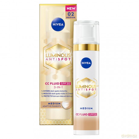 Nivea CC cream Cellular Luminous630 SPF 30 40 ml - Shade: Medium dla kobiety