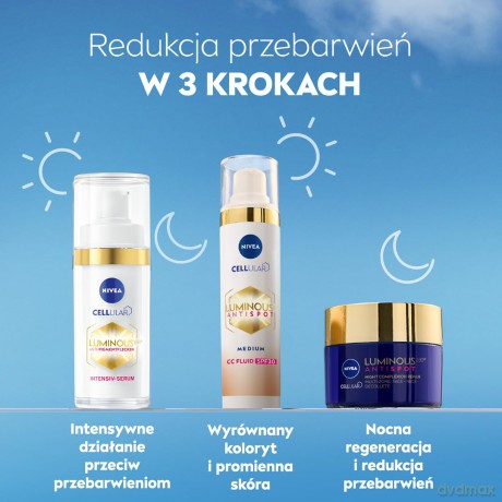 Nivea CC cream Cellular Luminous630 SPF 30 40 ml - Shade: Medium dla kobiety