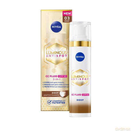 Nivea CC cream Cellular Luminous630 SPF 30 40 ml - Shade: Deep dla kobiety