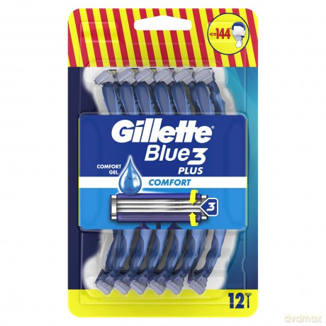 Gillette Disposable razors Blue3 Plus Comfort 12 pcs dla mężczyzny