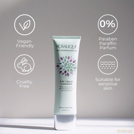 ROSALIQUE Cleansing balm for sensitive skin (3 in 1 Balm Cleanser) 100 ml dla kobiety
