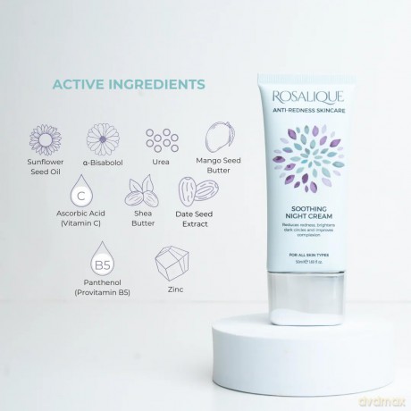 ROSALIQUE Soothing night cream for sensitive skin (Soothing Night Cream) 50 ml dla kobiety
