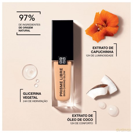 Givenchy Hydrating make-up Prisme Libre Skin- Caring Glow (Foundation) 30 ml - Shade: 06-N405 dla kobiety