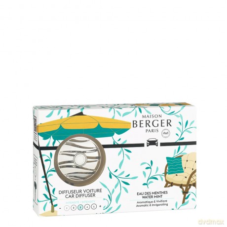 Maison Berger Paris Summer car diffuser gift set + mint water refill unisex