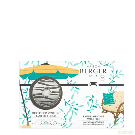Maison Berger Paris Summer car diffuser gift set + mint water refill unisex