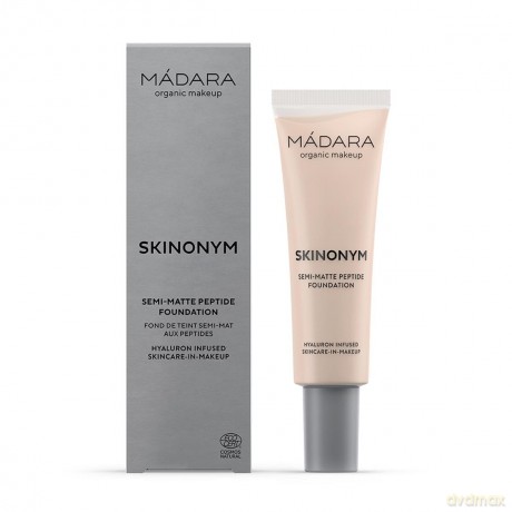 MÁDARA Semi-matte make-up with Skinonym peptides (Semi-Matte Peptide Foundation) 30 ml - Shade: Linen dla kobiety