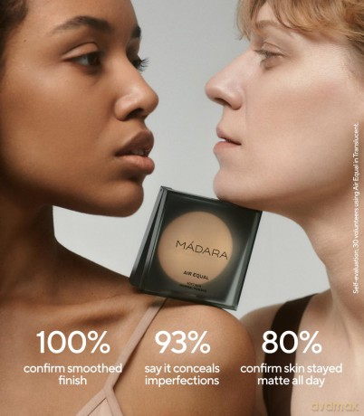 MÁDARA Silk mineral powder Air Egual (Soft Silk Mineral Powder) 9 g - Shade: 02 Beige dla kobiety