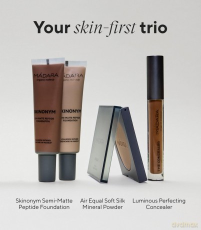 MÁDARA Silk mineral powder Air Egual (Soft Silk Mineral Powder) 9 g - Shade: 03 Deep dla kobiety