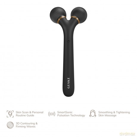 GESKE Sonic facial and eye area massager 4 in 1 (Sonic Facial Roller) - Variant: Gray dla kobiety