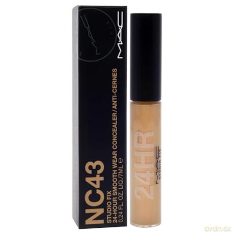 MAC Cosmetics Light liquid concealer Studio Fix (24-Hour Smooth Wear Concealer) 7 ml - Shade: NC43 dla kobiety