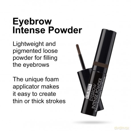 PUPA Milano (Eyebrow Intense Powder) 1 g - Shade: 003 Dark Brown dla kobiety