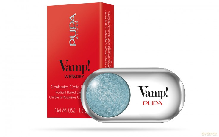PUPA Milano Highly pigmented eyeshadows Vamp! (Compact Eyeshadow) 1.5 g - Shade: 306 Bon Ton Blue dla kobiety
