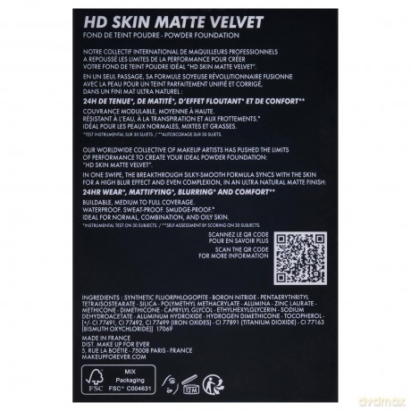 Make Up For Ever Compact make-up HD Skin (Powder Foundation) 11 g - Shade: 1N14 Beige dla kobiety