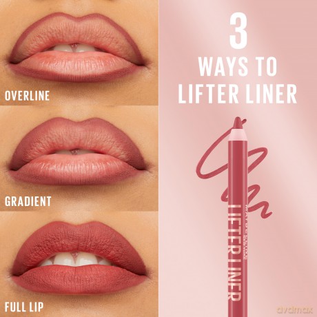 Maybelline Lip pencil (Lifter Liner) 1.2 g - Shade: 009 Peaking Line dla kobiety