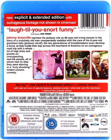 Jackass Presents: Bad Grandpa (Jackass: Bezwstydny Dziadek) (Extended Cut) [Blu-Ray]
