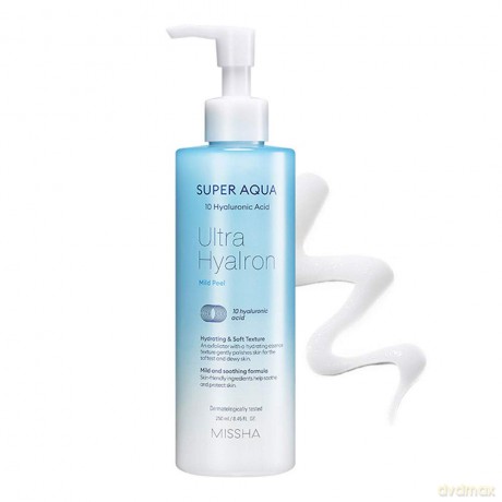 Missha Moisturizing peeling gel for the face Super Aqua Ultra Hyalron (Mild Peel) 250 ml dla kobiety