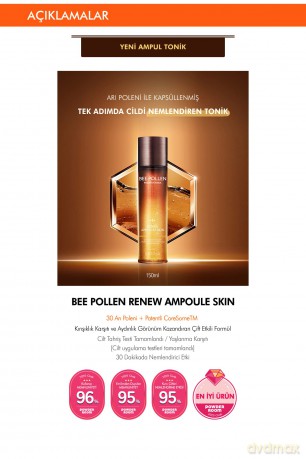 Missha Renewing skin serum Bee Pollen (Renew Ampoule Skin) 150 ml dla kobiety
