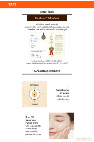 Missha Renewing skin serum Bee Pollen (Renew Ampoule Skin) 150 ml dla kobiety