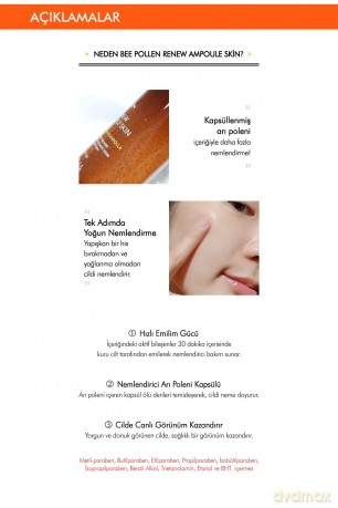 Missha Renewing skin serum Bee Pollen (Renew Ampoule Skin) 150 ml dla kobiety