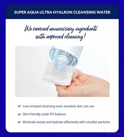 Missha Cleansing micellar water Super Aqua Ultra Hyalon (Micellar Cleansing Water) 500 ml dla kobiety