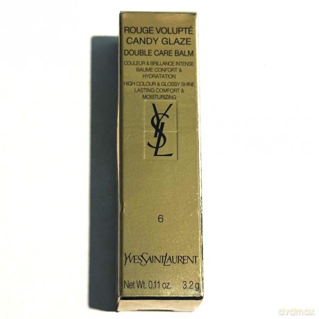 Yves Saint Laurent Glossy lipstick Rouge Volupte Candy (Glaze Lipstick) 3.2 g - Shade: 6 Burgundy Temptation dla kobiety