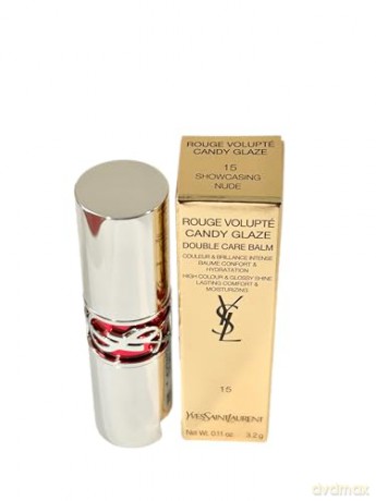 Yves Saint Laurent Glossy lipstick Rouge Volupte Candy (Glaze Lipstick) 3.2 g - Shade: 15 Showcasing Nude dla kobiety