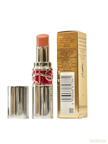 Yves Saint Laurent Glossy lipstick Rouge Volupte Candy (Glaze Lipstick) 3.2 g - Shade: 15 Showcasing Nude dla kobiety
