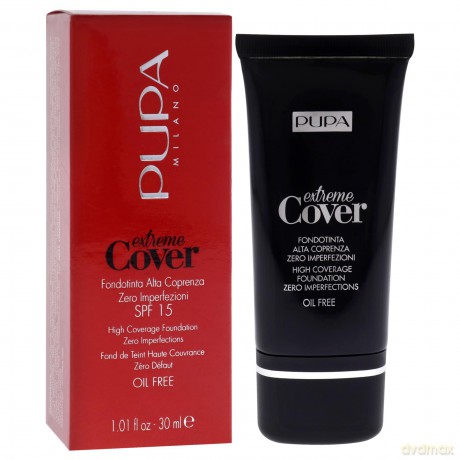 PUPA Milano High coverage make-up Extreme Cover SPF 15 (High Coverage Foundation Zero Imperfections) 30 ml - Shade: 050 Deep Sand dla kobiety
