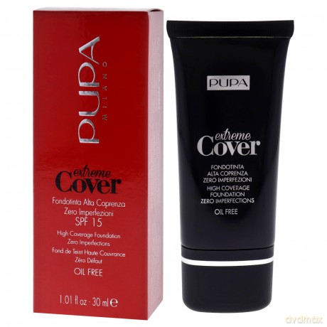 PUPA Milano High coverage make-up Extreme Cover SPF 15 (High Coverage Foundation Zero Imperfections) 30 ml - Shade: 050 Deep Sand dla kobiety