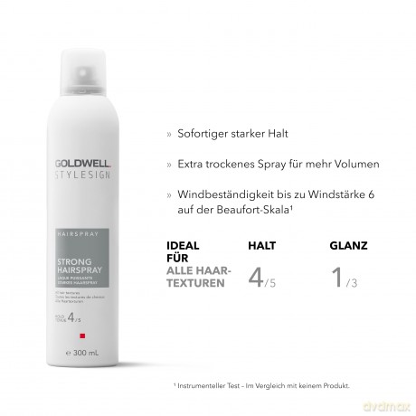 Goldwell Hair spray for strong fixation Stylesign Hairspray (Strong Hairspray) - Volume: 300 ml dla kobiety