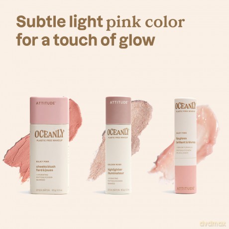 Attitude Gift set of decorative cosmetics Oceanly Silky Pink dla kobiety