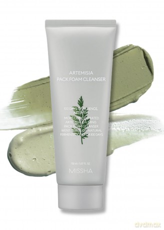 Missha Cleansing foam and mask 2 in 1 Artemisia (Pack Foam Cleanser) 150 ml dla kobiety
