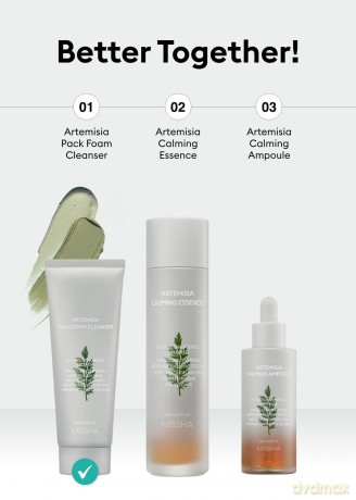 Missha Cleansing foam and mask 2 in 1 Artemisia (Pack Foam Cleanser) 150 ml dla kobiety