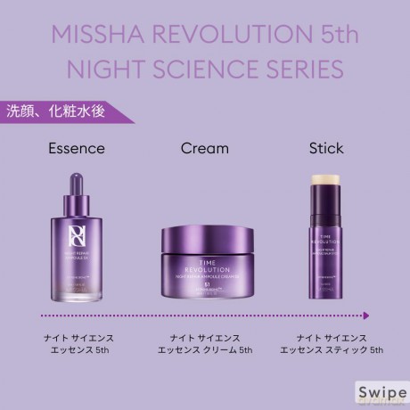 Missha Anti-wrinkle serum in a stick Time Revolution Night Repair (Ampoule Balm Stick) 10 g dla kobiety