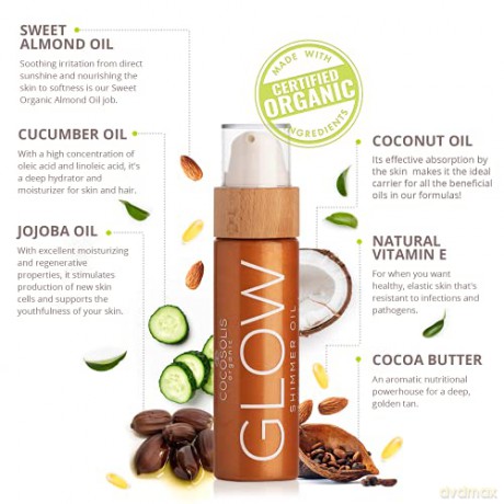 Cocosolis Brightening body dry oil Glow (Shimmer Oil) 110 ml dla kobiety