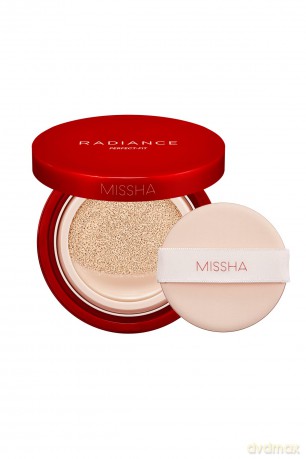 Missha Brightening base foundation SPF 50+ Radiance Perfect Fit Cushion (Foundation) 15 g - Shade: 21 Fair dla kobiety